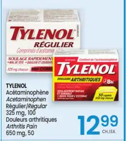 Uniprix TYLENOL Acétaminophène/Acetaminophen, Régulier/Regular, Douleurs arthritiques/Arthritis Pain offer