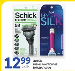 Uniprix SCHICK Rasoirs sélectionnés/Selected razors offer