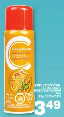 Marches Tradition COMPLIMENTS VEGETABLE COATING offer