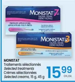 Uniprix MONISTAT Traitements sélectionnés Selected treatments Crèmes sélectionnées/Selected creams offer