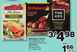 Marches Tradition ST-HUBERT (20 to 57 g), FINE CUISINE (28 to 48 g) OR THE KEG (22 to 31 g) SAUCE MIX offer