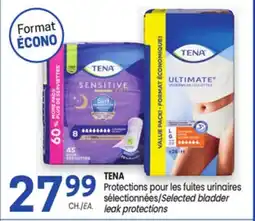 Uniprix TENA Protections pour les fuites urinaires sélectionnées/Selected bladder leak protections offer