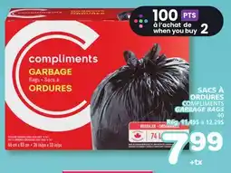 Marches Tradition COMPLIMENTS GARBAGE BAGS offer