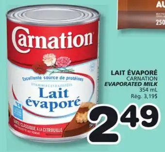 Marches Tradition CARNATION EVAPORATED MILK offer