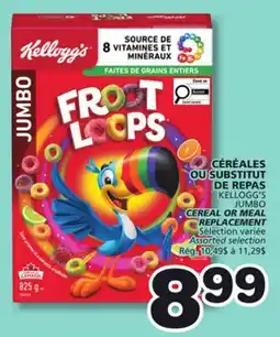 Marches Tradition KELLOGG'S JUMBO CEREAL OR MEAL REPLACEMENT offer