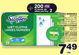 Marches Tradition SWIFFER WET-JET WET CLOTHS OR CLEANER offer