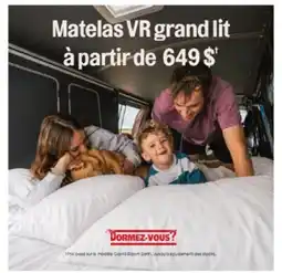 Dormez Vous Matelas VR grand lit offer