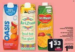 Marches Tradition OASIS FRUIT JUICE, VEGETABLE COCKTAIL, DEL MONTE FRUIT NECTAR OR ARIZONA ICED TEA offer