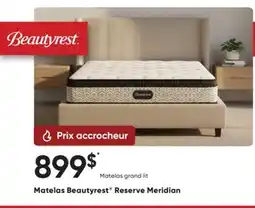 Dormez Vous Matelas Beautyrest Reserve Meridian offer