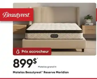 Dormez Vous Matelas Beautyrest Reserve Meridian offer