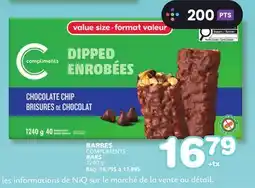 Marches Tradition COMPLIMENTS BARS offer