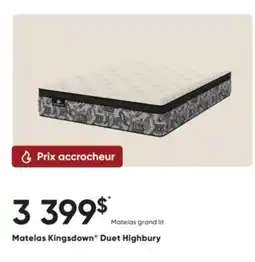 Dormez Vous Matelas Kingsdown Duet Highbury offer