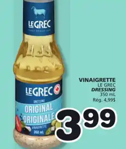 Marches Tradition LE GREC DRESSING offer