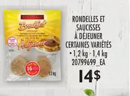 Provigo RONDELLES ET SAUCISSES À DÉJEUNER, 1,2 KG - 1,4 KG offer