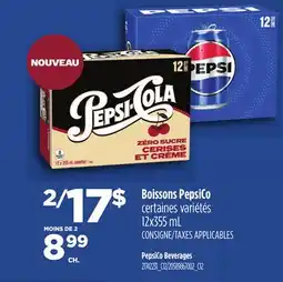 Provigo BOISSONS PEPSICO, 12X355 ML | PEPSICO BEVERAGES offer