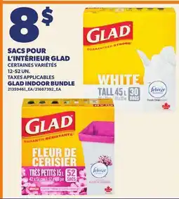 Provigo SACS POUR L'INTÉRIEUR GLAD | GLAD INDOOR BUNDLE, 12-52 UN offer