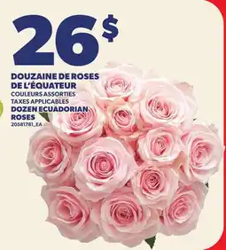 Provigo DOUZAINE DE ROSES DE L'ÉQUATEUR | DOZEN ECUADORIAN ROSES offer