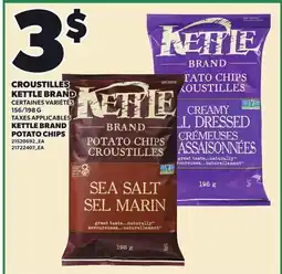 Provigo CROUSTILLES KETTLE BRAND, 156/198 G | KETTLE BRAND POTATO CHIPS offer