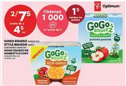 Provigo GOGO SQUEEZ, 4X90 G OU STYLE MAISON, 388 G | GOGO SQUEEZ OR HOMESTYLE CUPS offer
