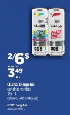 Provigo CELSIUS ÉNERGIE BIO, 355 ML | CELSIUS ENERGY DRINK offer