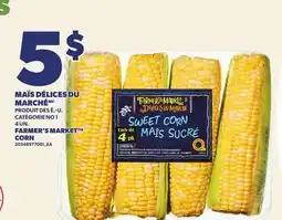 Provigo MAÏS DÉLICES DU MARCHÉ, 4 UN. | FARMER'S MARKET CORN offer