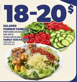 Provigo SALADES FORMAT FAMILIAL, 665-901 G | FAMILY SIZE SALADS offer