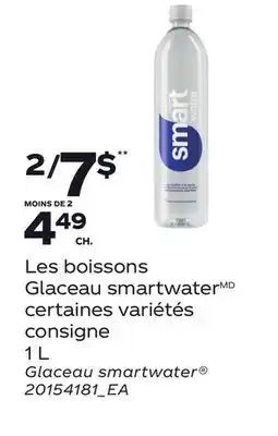 Provigo LES BOISSONS GLACEAU SMARTWATER, 1 L | GLACEAU SMARTWATER offer