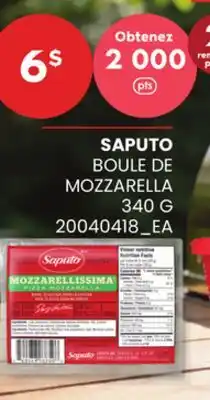Provigo SAPUTO BOULE DE MOZZARELLA offer