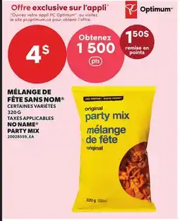 Provigo MÉLANGE DE FÊTE SANS NOM , 320 G | NO NAME PARTY MIX offer