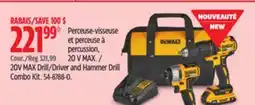 Canadian Tire 20V MAX Drill/Driver and Hammer Drill Combo Kit offer