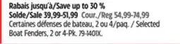Canadian Tire Selected Boat Fenders offer