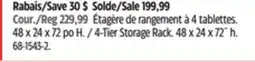 Canadian Tire 4-Tier Storage Rack offer