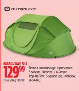 Canadian Tire 4-Person Pop-Up Tent offer