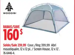 Canadian Tire Woods Screen House, 12 x 12' offer
