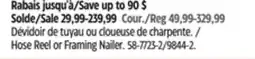 Canadian Tire Maximum Hose Reel or Framing Nailer offer