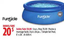 Canadian Tire Funsicle Simple Set Pool, 8´ x 26˝ offer