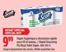 Canadian Tire Rapid-Dissolving RV/Boat Toilet Paper offer