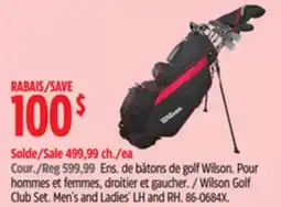 Canadian Tire Wilson Golf Club Set offer