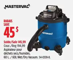Canadian Tire 60L Wet/Dry Vacuum offer