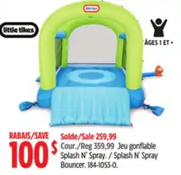 Canadian Tire Little Tikes Splash N' Spray Bouncer offer