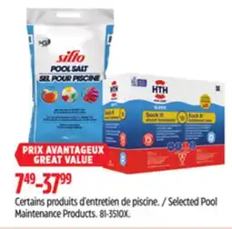 Canadian Tire Selected Pool Maintenance Products offer