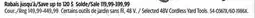 Canadian Tire Selected 48V Cordless Yard Tools offer
