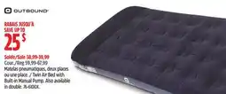 Canadian Tire Outbound Twin Air Bed with Built-in Manual Pump offer