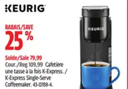 Canadian Tire Keurig K-Express Single-Serve Coffeemaker offer