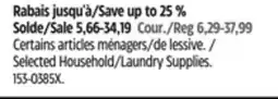 Canadian Tire Selected Household/Laundry Supplies offer