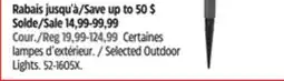 Canadian Tire Selected Outdoor Lights offer