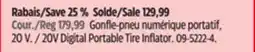Canadian Tire 20V Digital Portable Tire Inflator offer