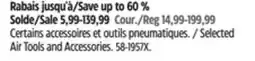Canadian Tire Selected Mastercraft Air Tools and Accessories offer