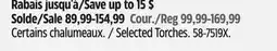 Canadian Tire Certains chalumeaux offer