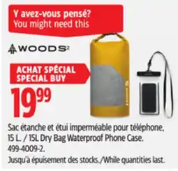 Canadian Tire 15L Dry Bag Waterproof Phone Case offer
